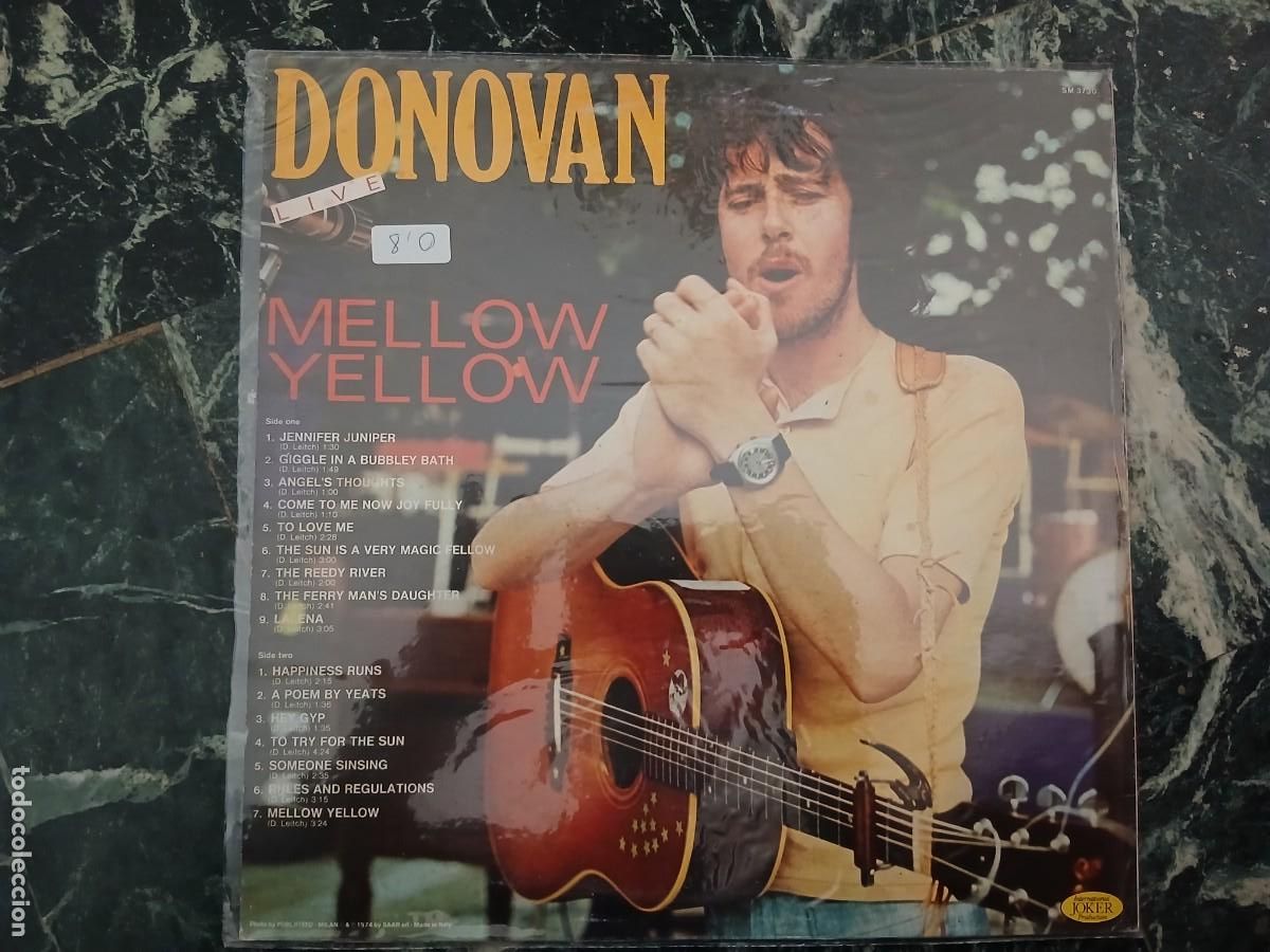 Discos de vinilo: Donovan &ndash; Mellow Yellow - Live - Foto 2