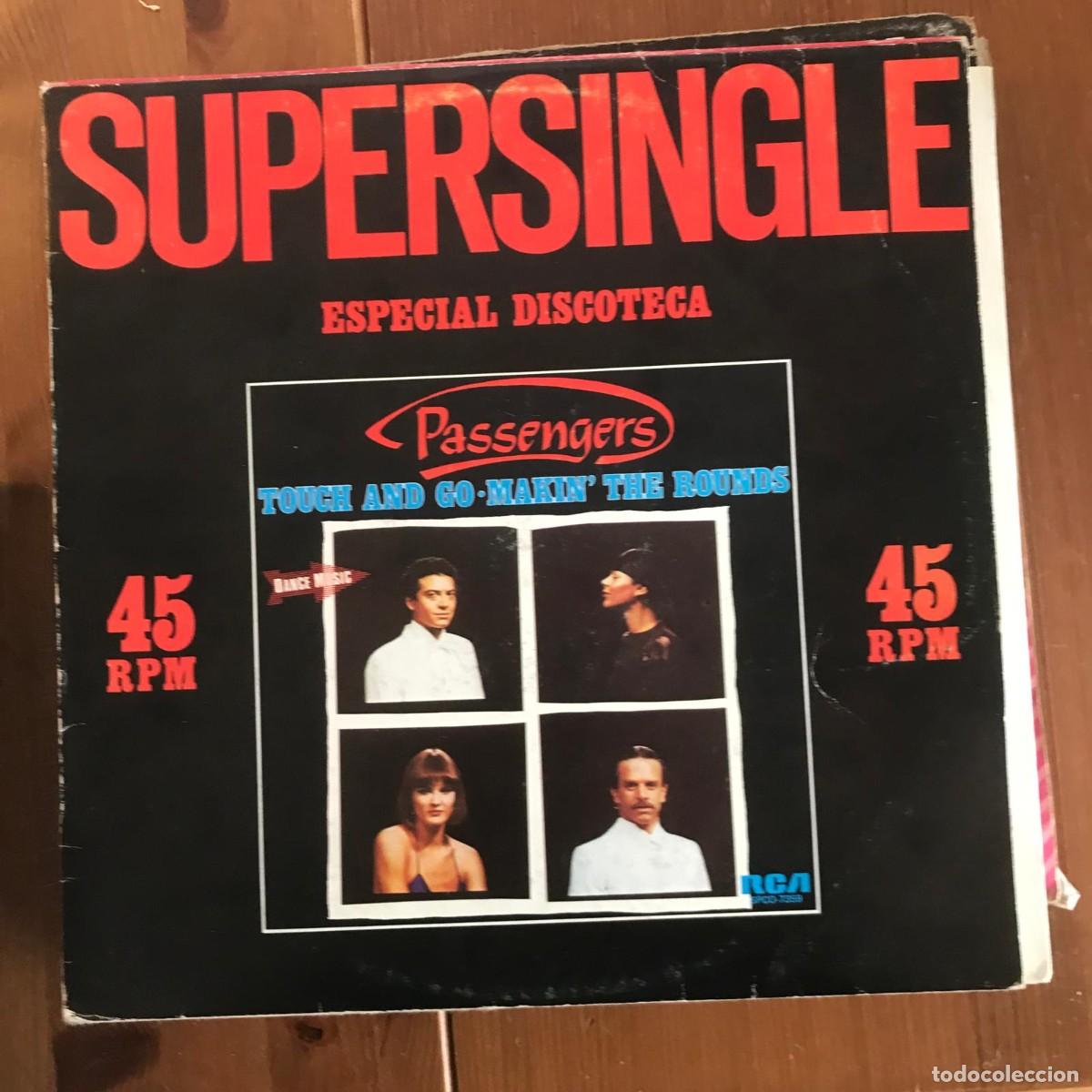Discos de vinilo: PASSENGERS - TOUCH AND GO - 12&rdquo; MAXISINGLE RCA 1982 - Foto 1