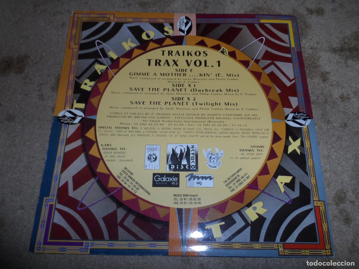 Discos de vinilo: Traikos &ndash; Trax Vol. 1 (BELGIUM 1992) - Foto 2
