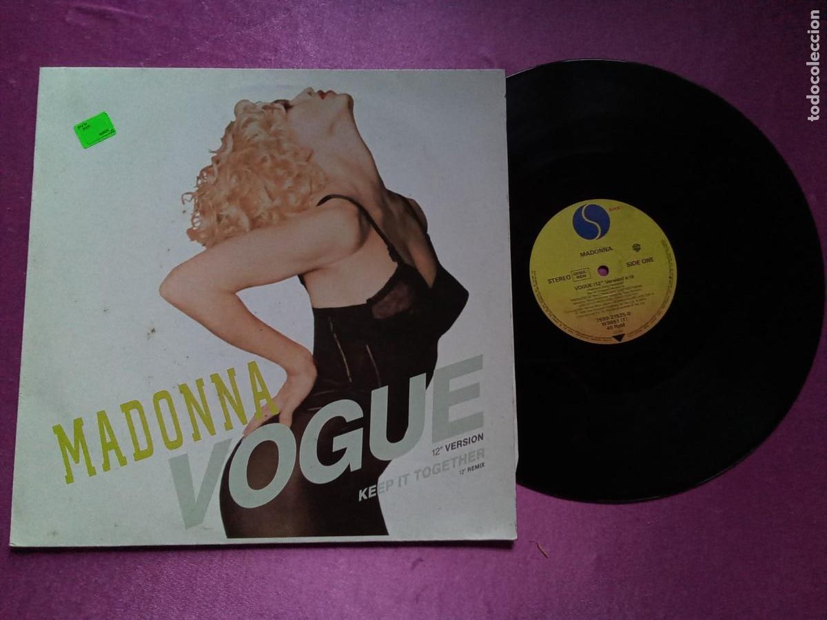 Discos de vinilo: MADONNA VOGUE 1989 LP MAC 3 - Foto 1