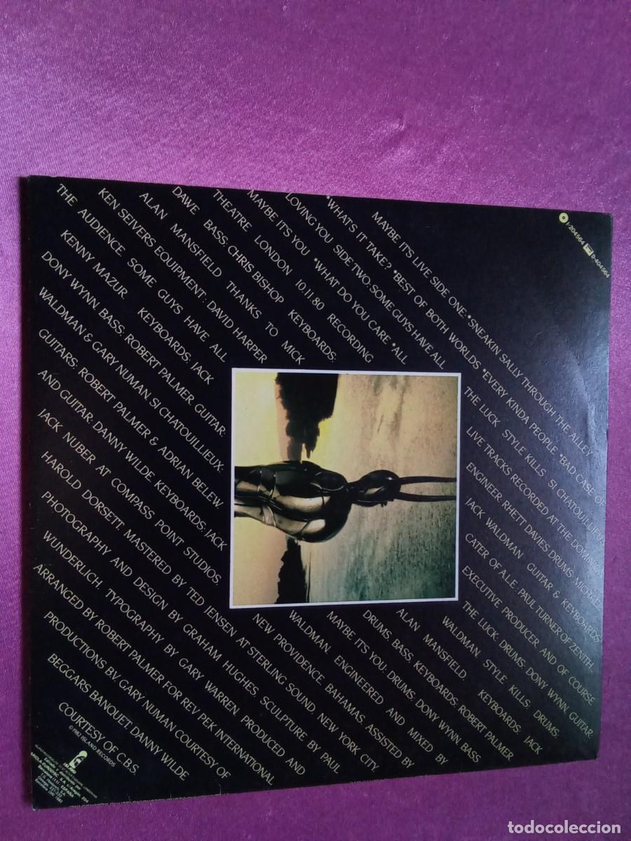 Discos de vinilo: ROBERT PALMER MAYBE ITS LIVE LP MAC 3 - Foto 2