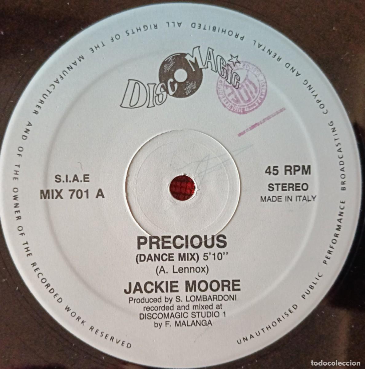 Discos de vinilo: JACKIE MOORE ** Precious ** MAXI SINGLE VINILO ITALIA 1992 - Foto 3