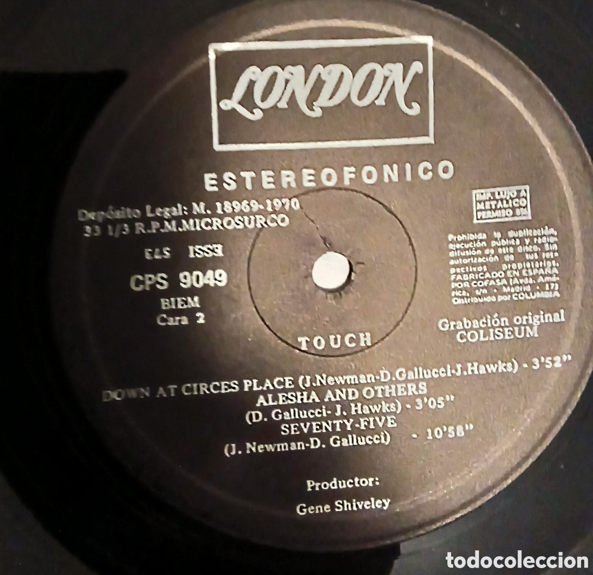 Discos de vinilo: Touch &lrm;&ndash; Touch // 1970 Espa&ntilde;a vg++ - Foto 2