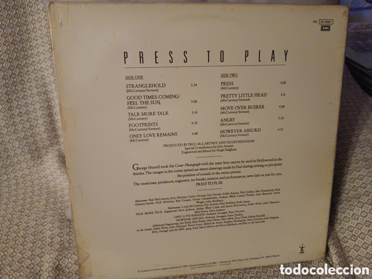 Discos de vinilo: Paul McCartney Press to Play - Foto 2