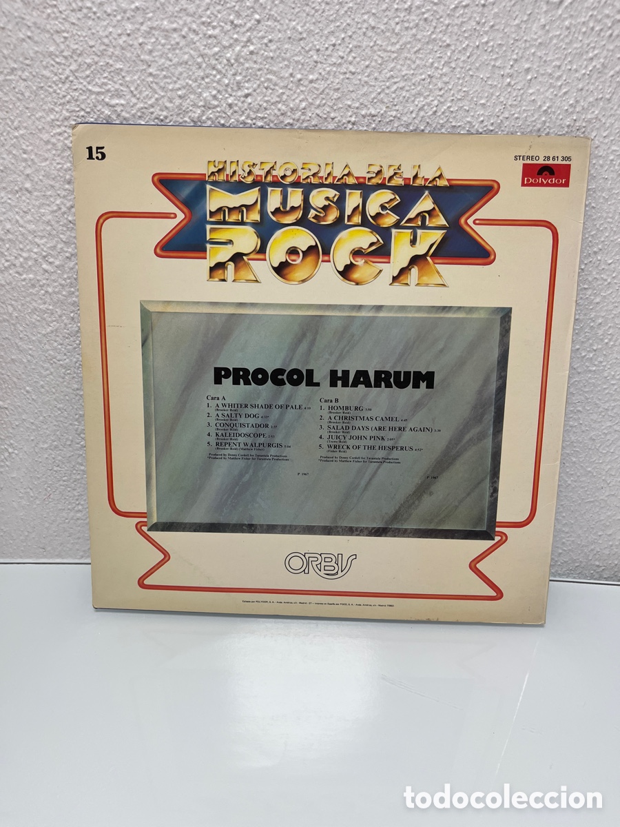 Discos de vinilo: Protocolo Harum Historia de la m&uacute;sica Rock - Foto 2