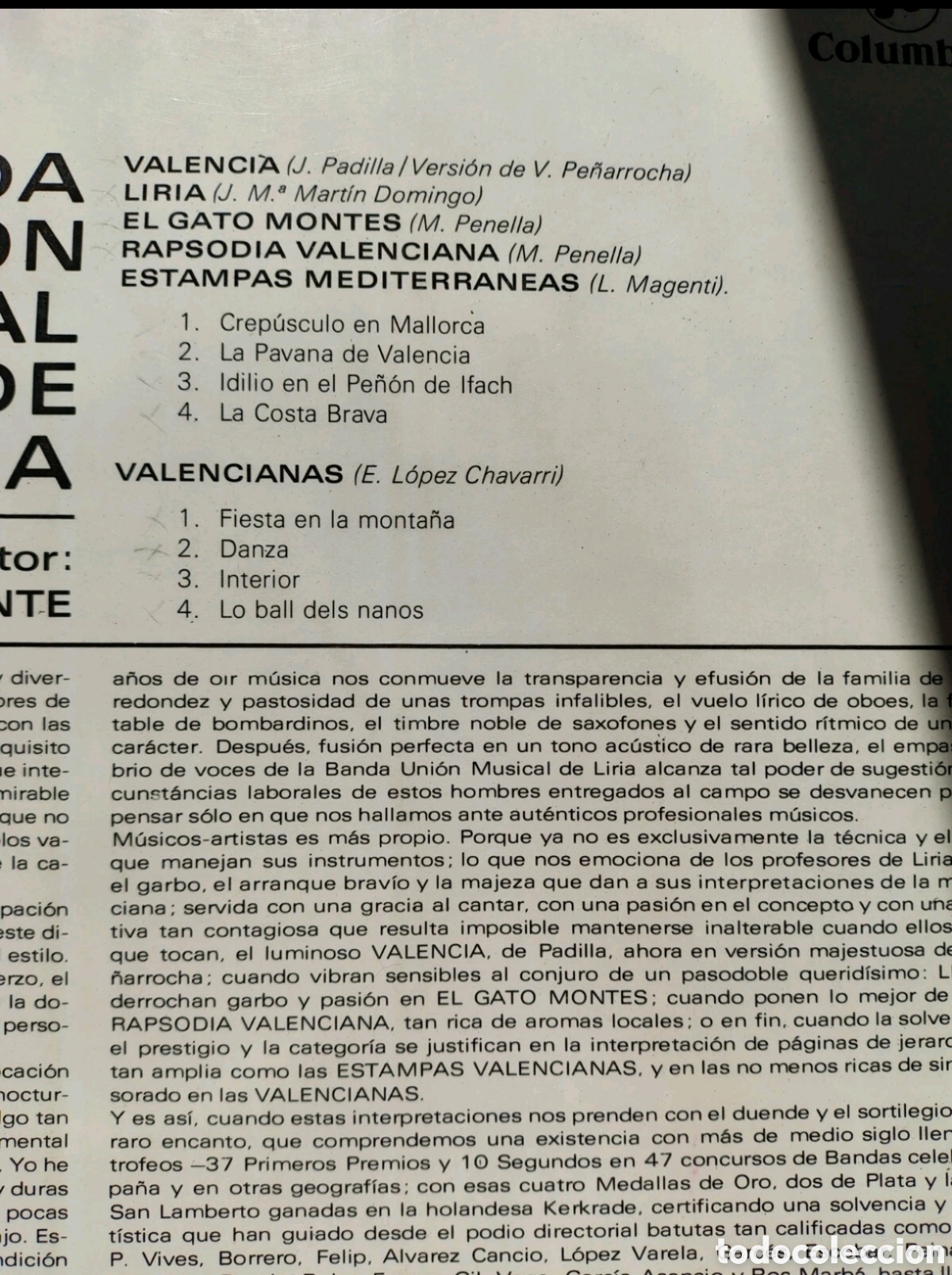 Discos de vinilo: Banda Uni&oacute;n Musical de Liria - Foto 2