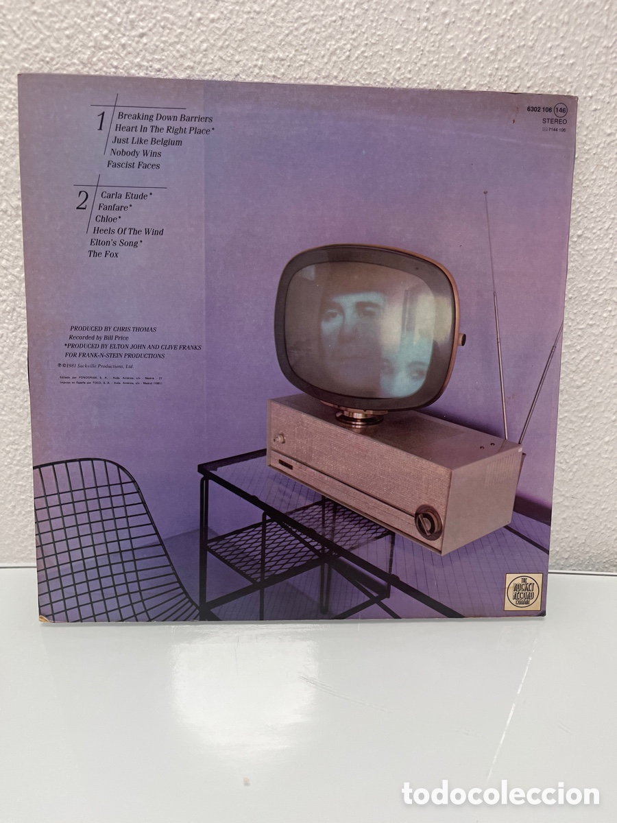 Discos de vinilo: Elton John The Fox &Aacute;lbum - Foto 2