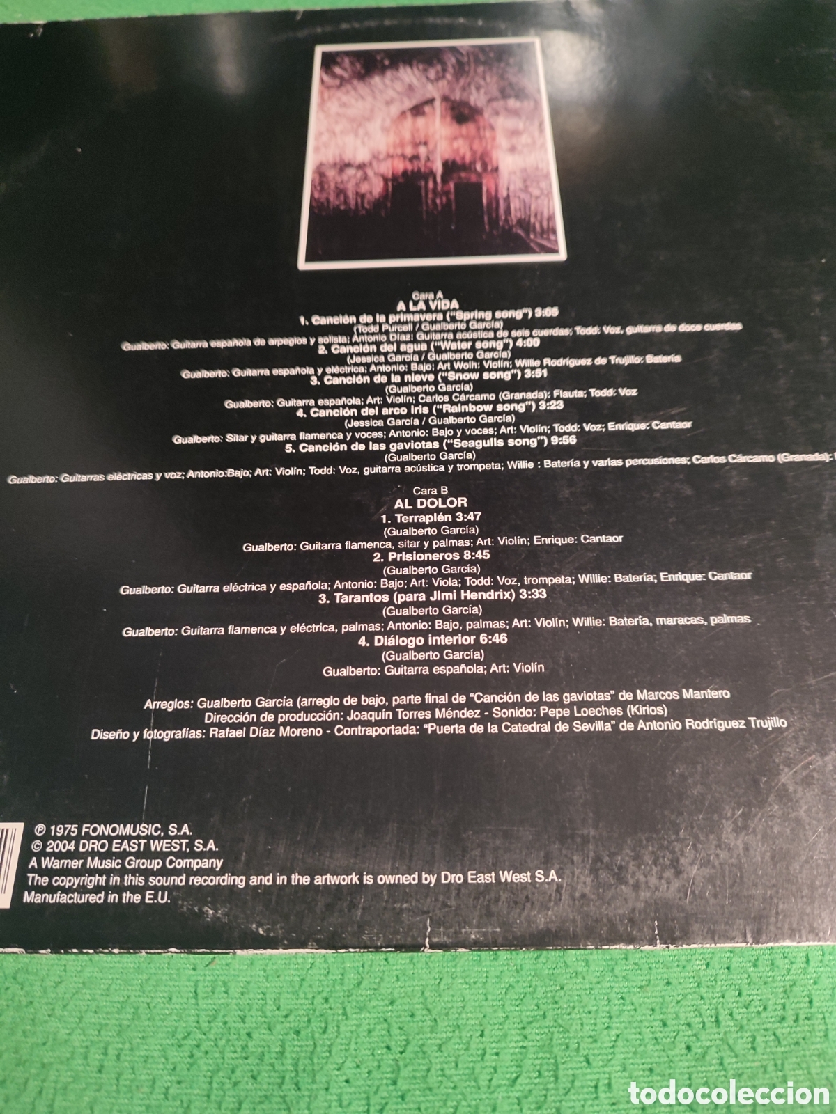 Discos de vinilo: Gualberto - A la vida y al dolor - Foto 4