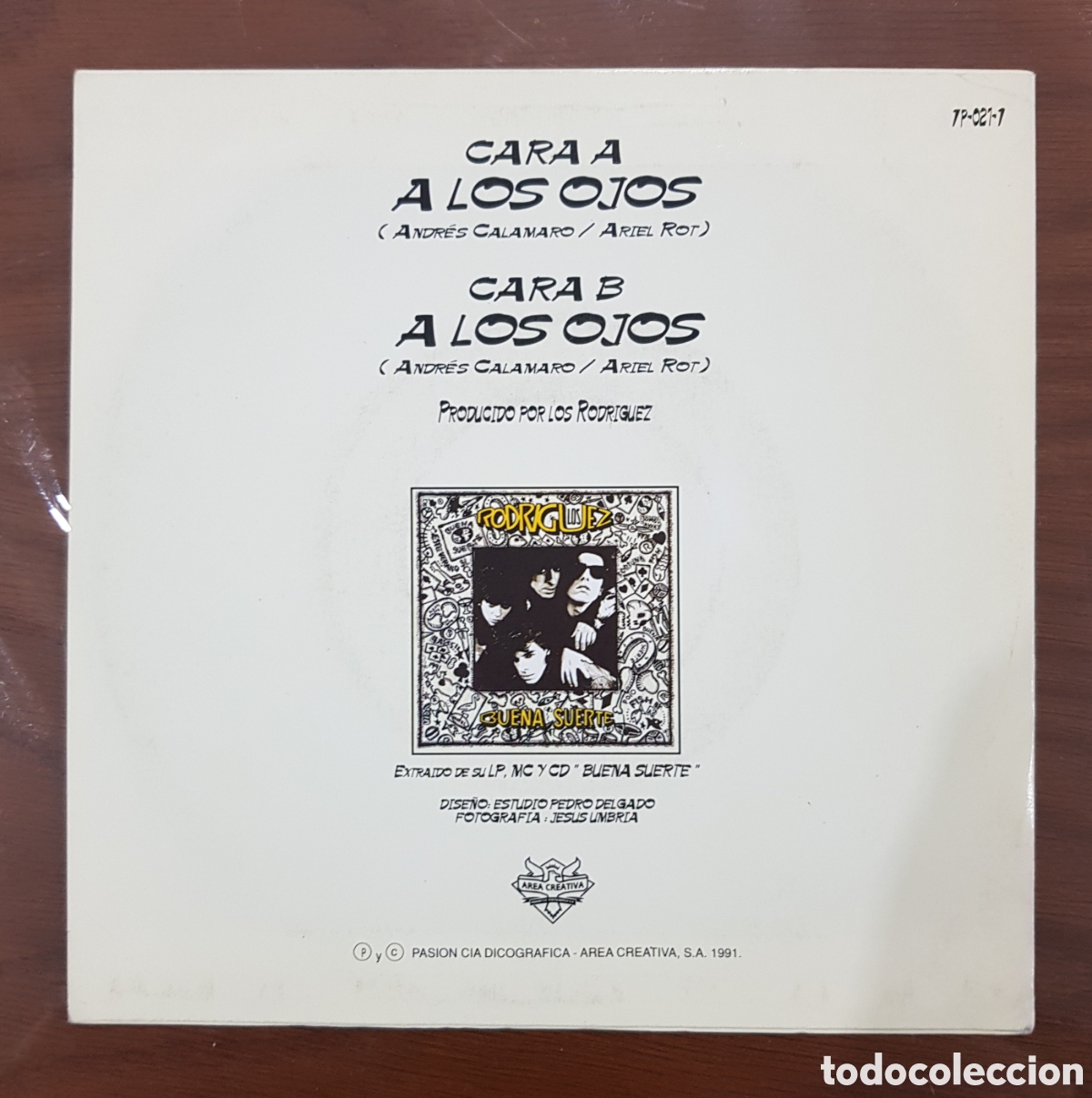 Discos de vinilo: VINILO 7&rdquo; SINGLE LOS RODR&Iacute;GUEZ A LOS OJOS - Foto 2