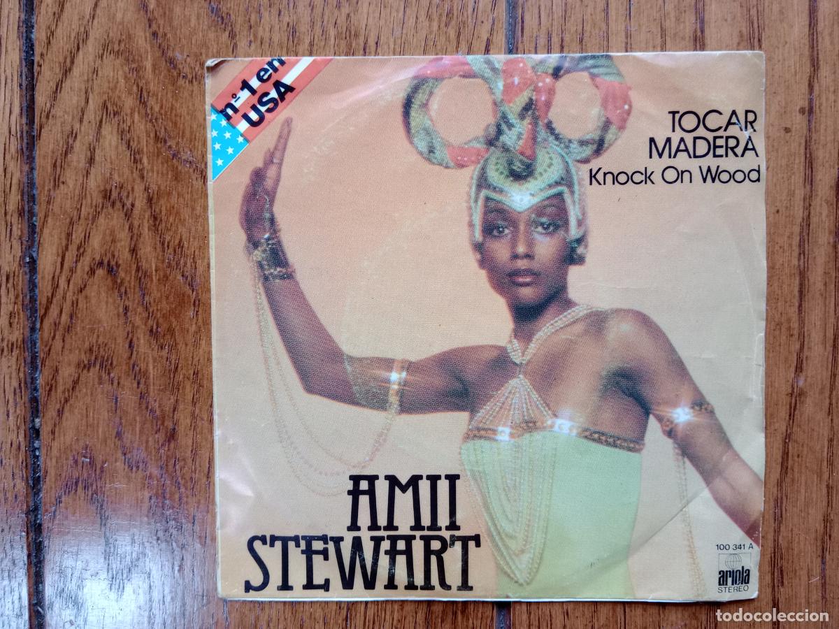 Discos de vinilo: Amii Stewart - tocar madera + when you are beautiful - Foto 1