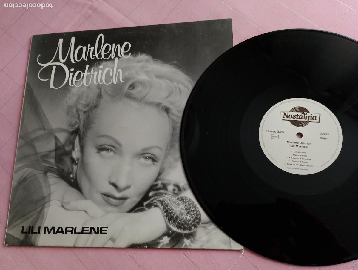 Discos de vinilo: Marlene Dietrich &lrm;&ndash; Lili Marlene 1984 - Foto 2