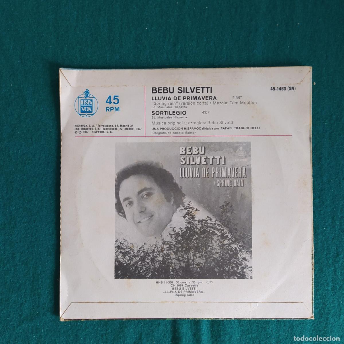 Discos de vinilo: Bebu Silvetti &ndash; Lluvia De Primavera = Spring Rain - Foto 2