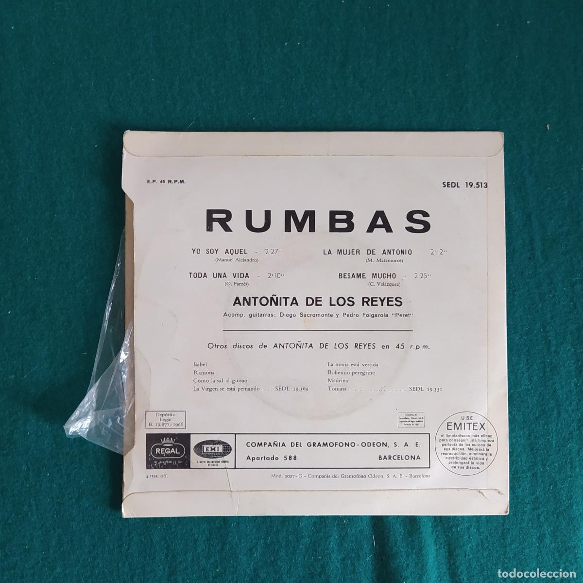 Discos de vinilo: Anto&ntilde;ita De Los Reyes &ndash; Rumbas - Foto 2