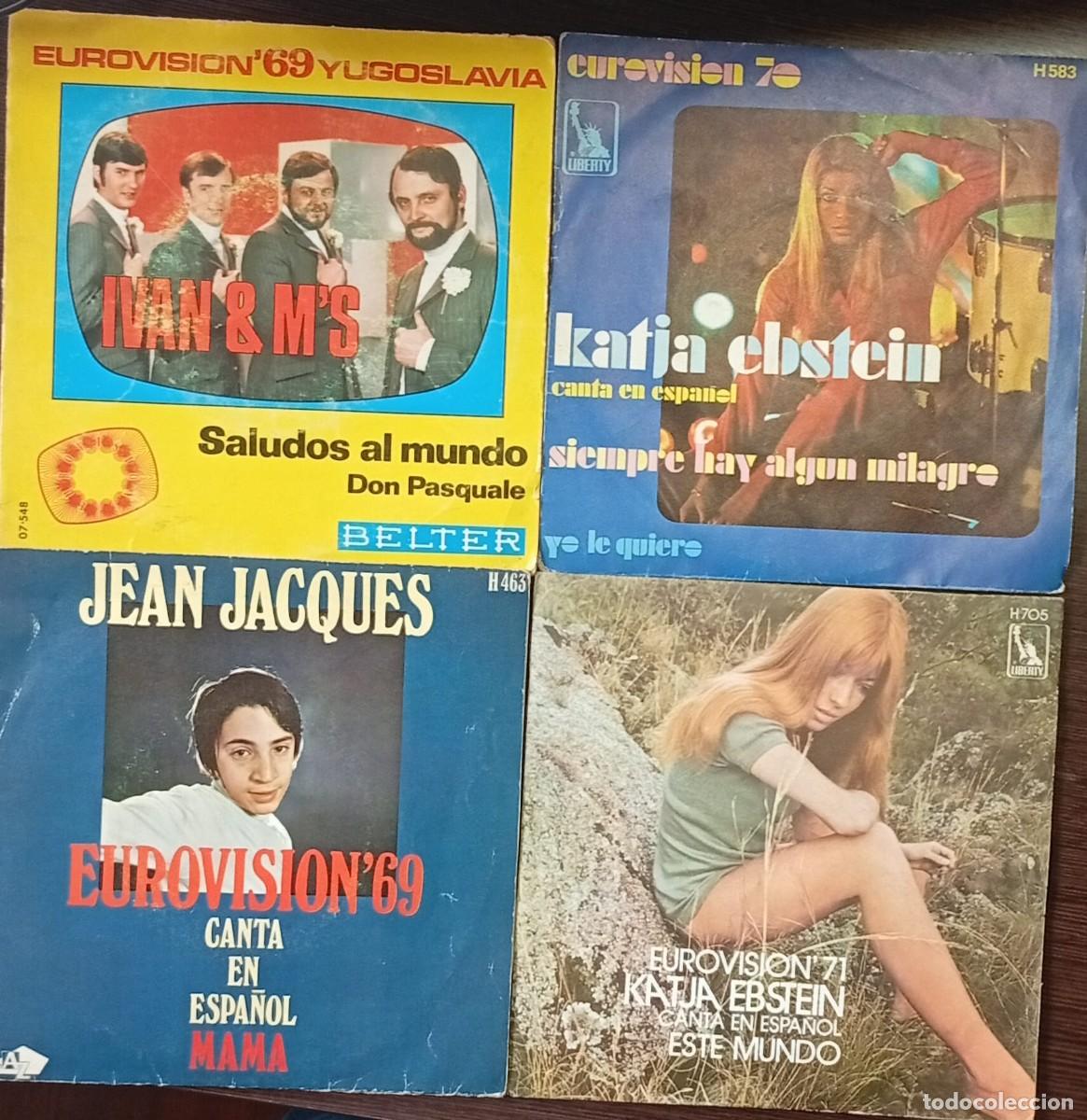 Discos de vinilo: LOTE SINGLES EUROVISION 69/70/71 - Foto 1