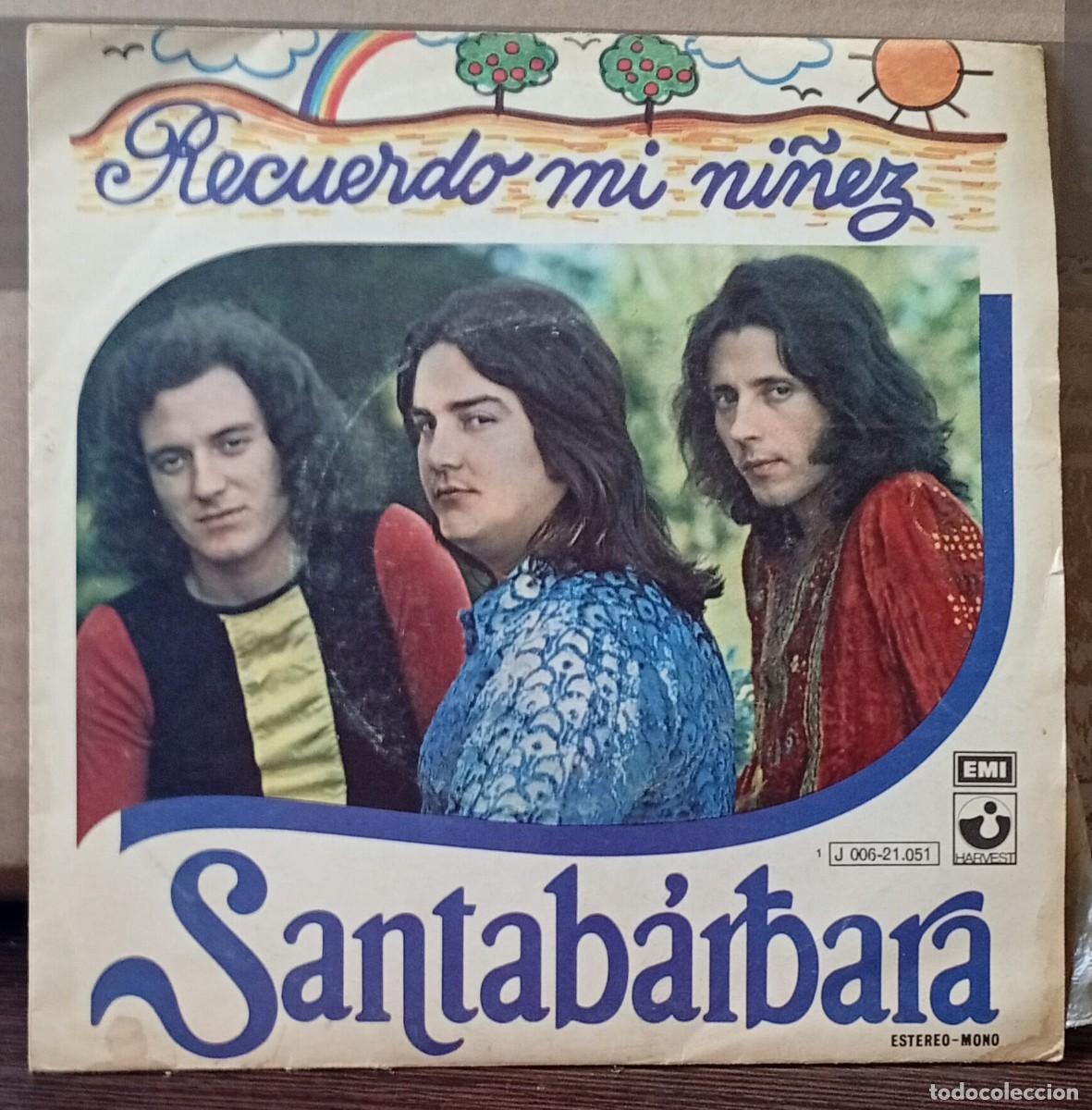 Discos de vinilo: SINGLE SANTA BARBARA - RECUERDO MI NI&Ntilde;EZ - Foto 1
