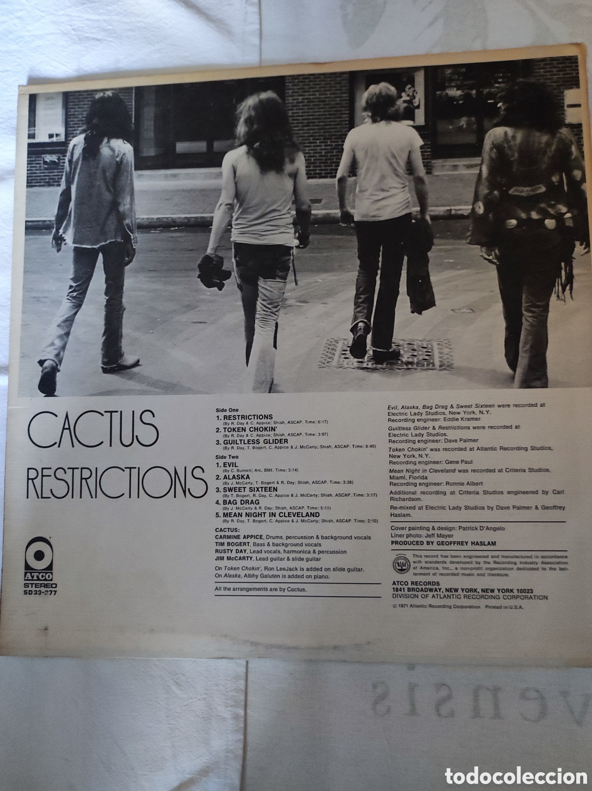 Discos de vinilo: CACTUS - RESTRICTIONS - Foto 2
