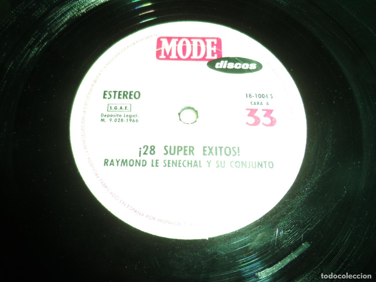 Discos de vinilo: RAYMOND LE SENECHAL Y SU CONJUNTO - 28 SUPER EXITOS (SPAIN 1966) - Foto 3