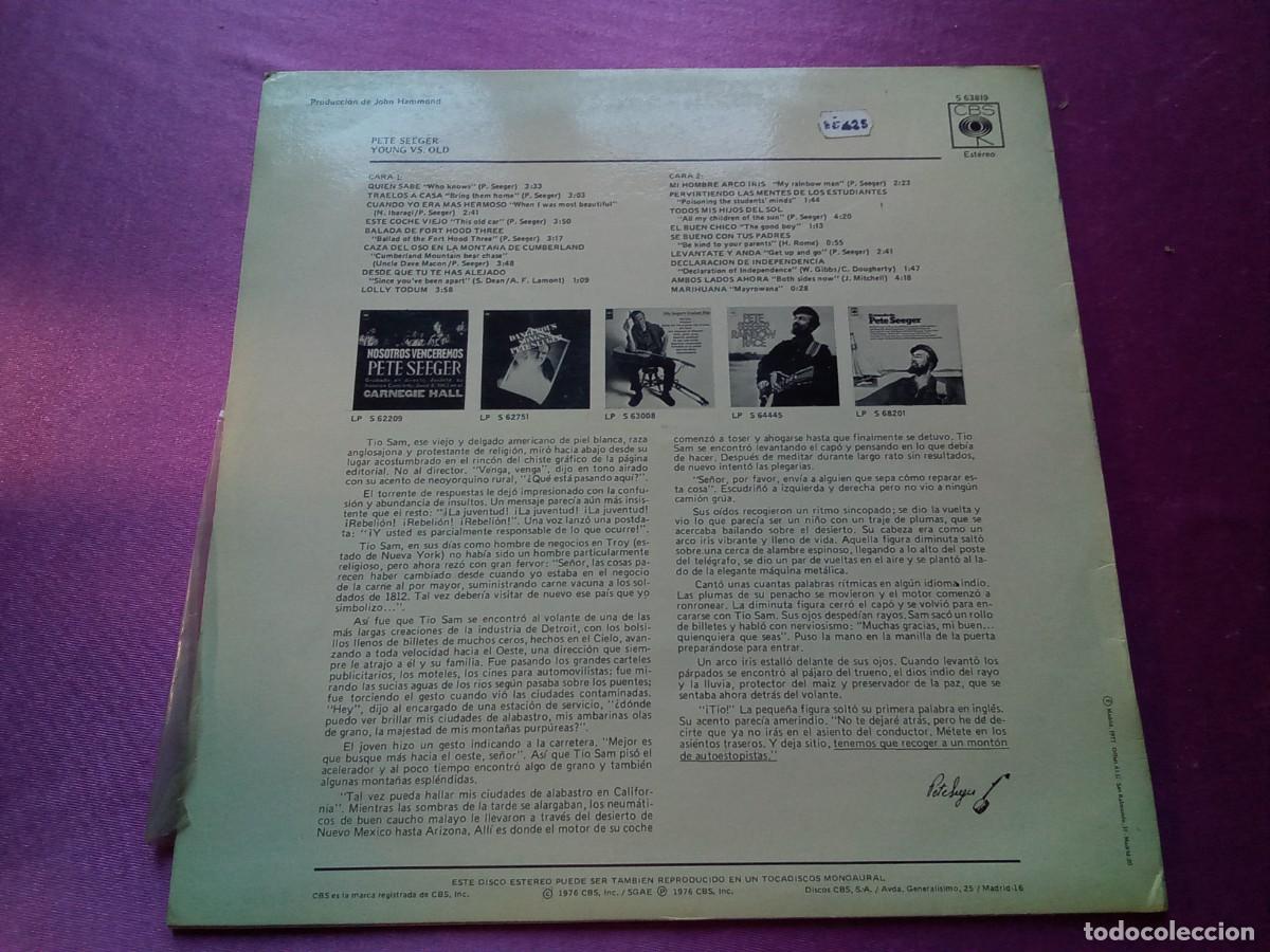 Discos de vinilo: PETE SEEGER YOUNG VS. OLD LP MAC 3 - Foto 2