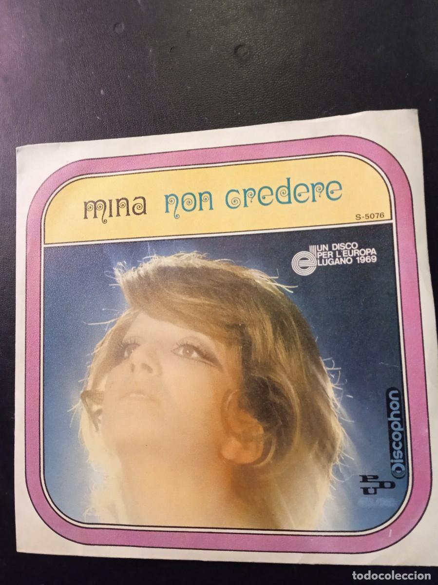Discos de vinilo: MINA- NON CREDERE. SINGLE - Foto 1