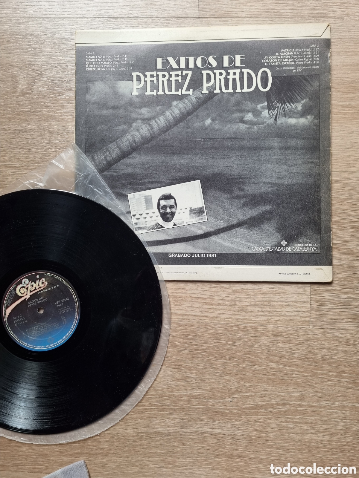 Discos de vinilo: LP. &Eacute;xitos de P&eacute;rez Prado. 1981. Mambo n⁰5... - Foto 3