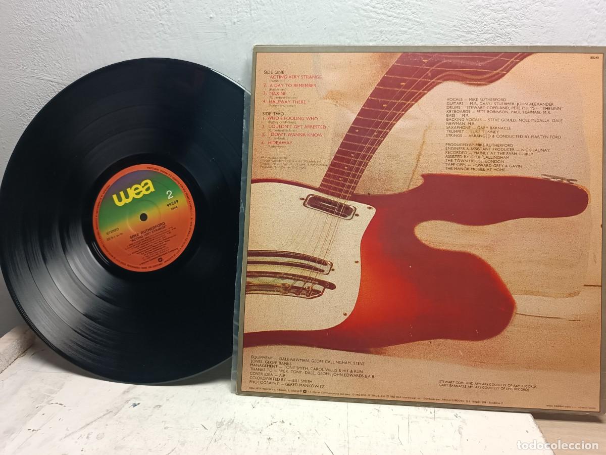 Discos de vinilo: MIKE RUTHERFORD -ACTING VERY STRANGE - 1982 LP - Foto 2