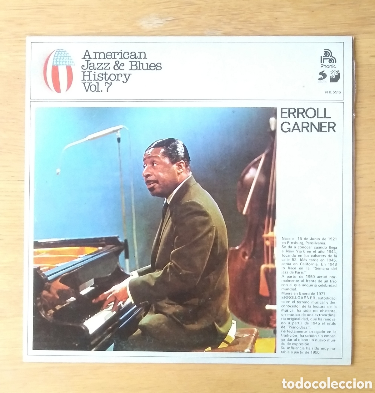 Discos de vinilo: ERROLL GARNER : &rdquo;ERROLL GARNER&rdquo;. LP VINILO 1978 - JAZZ - SWING - Foto 1