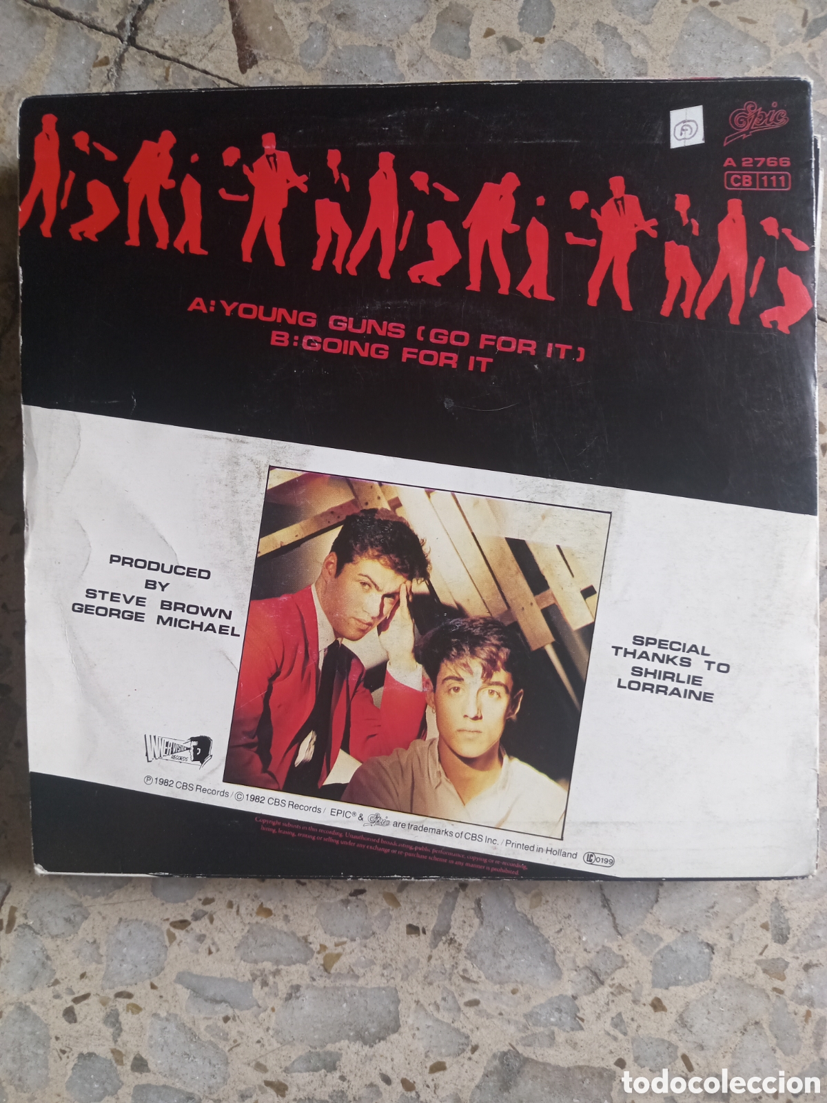 Discos de vinilo: SGL WHAM YOUNG GUNS 1982 - Foto 2
