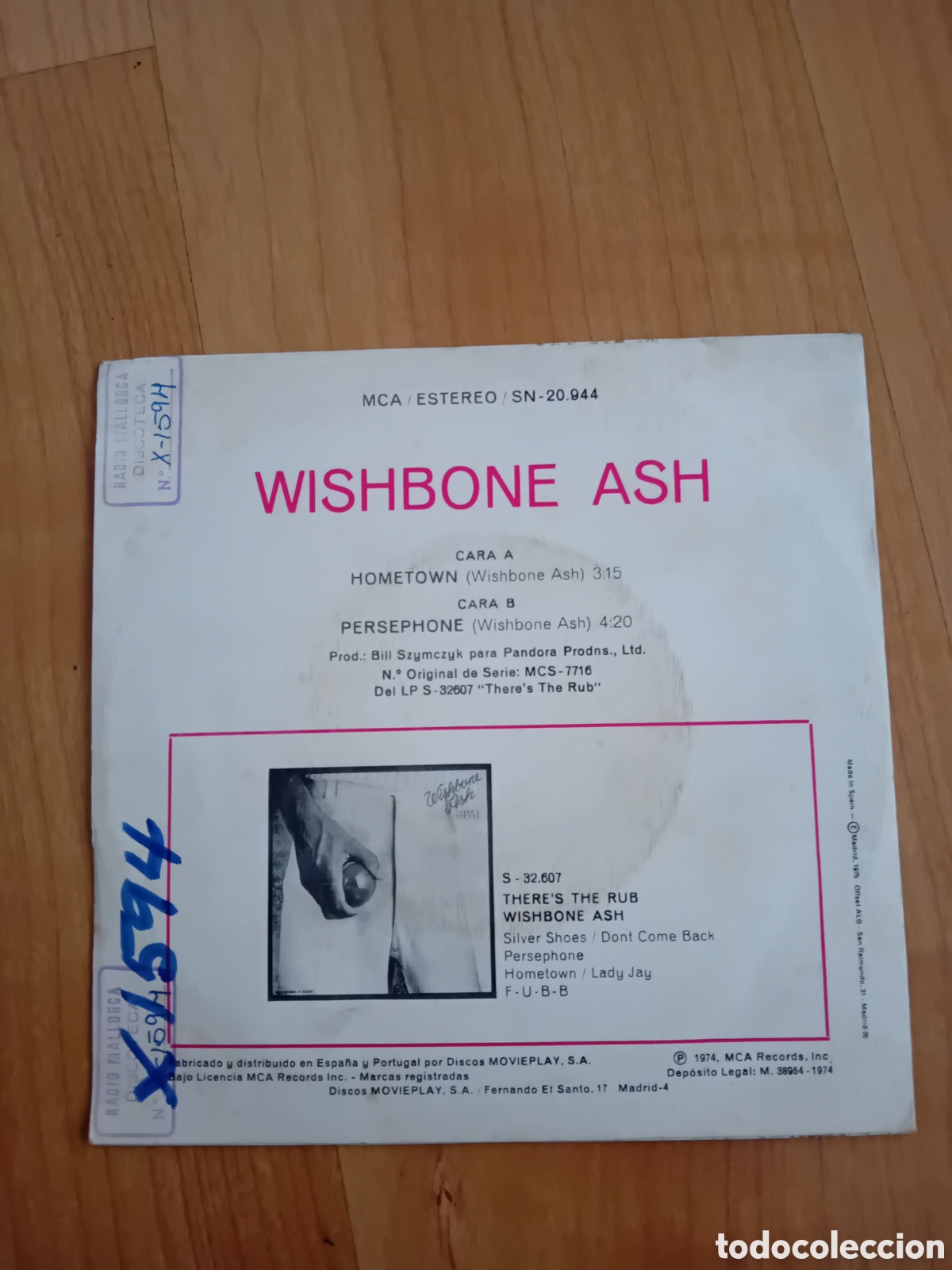 Discos de vinilo: WISHBONE ASH. HOMETOWN. PERSEPHONE - Foto 2