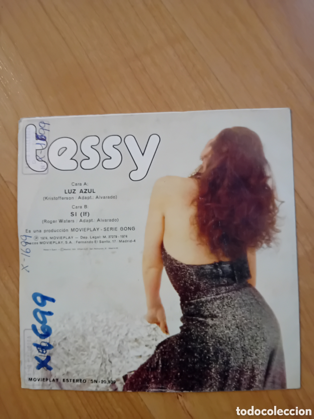 Discos de vinilo: TESSY. LUZ AZUL. SI. - Foto 2
