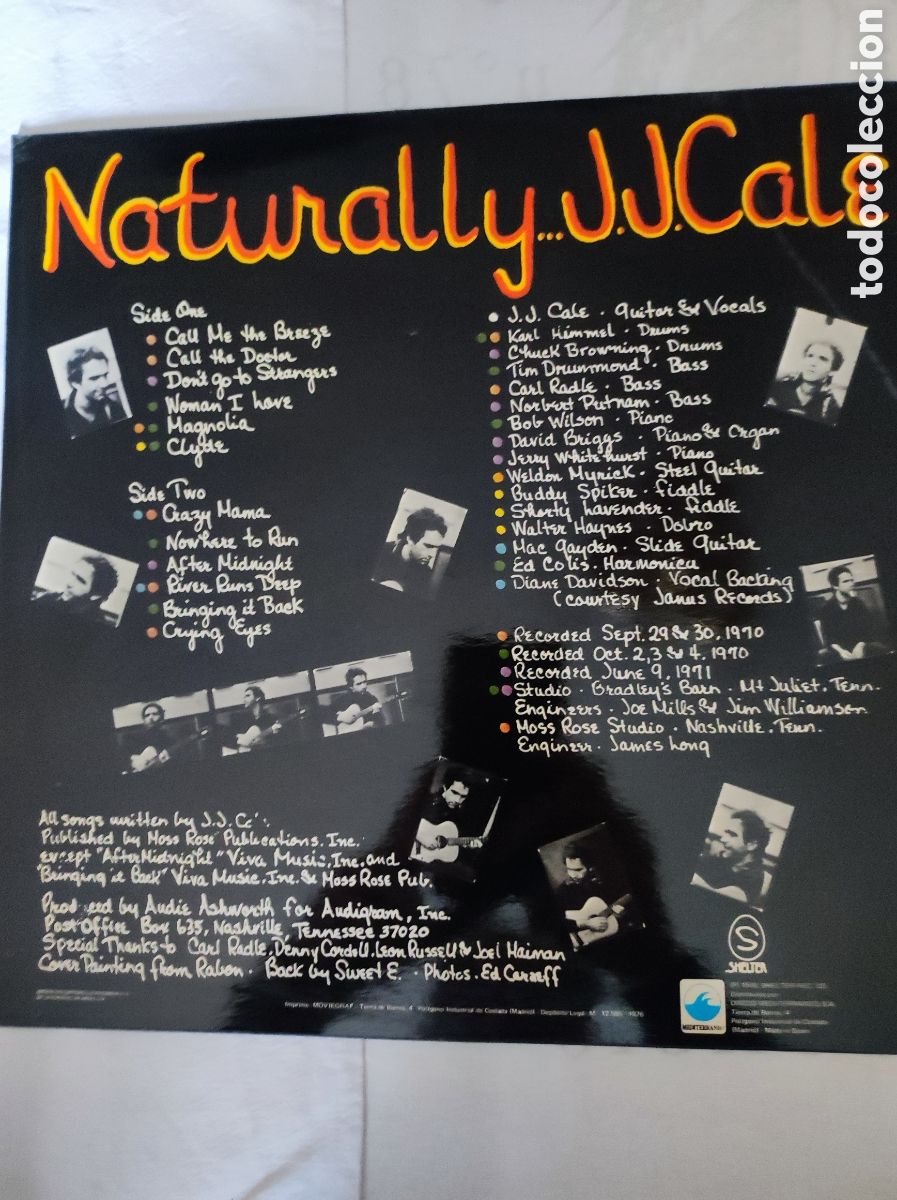 Discos de vinilo: J. J. CALE - NATURALLY - Foto 2
