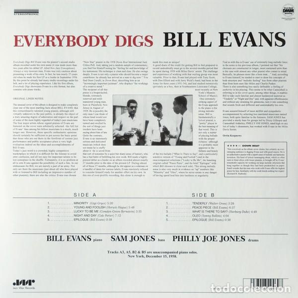 Discos de vinilo: Bill Evans &ndash; Everybody Digs Bill Evans lp - Foto 2