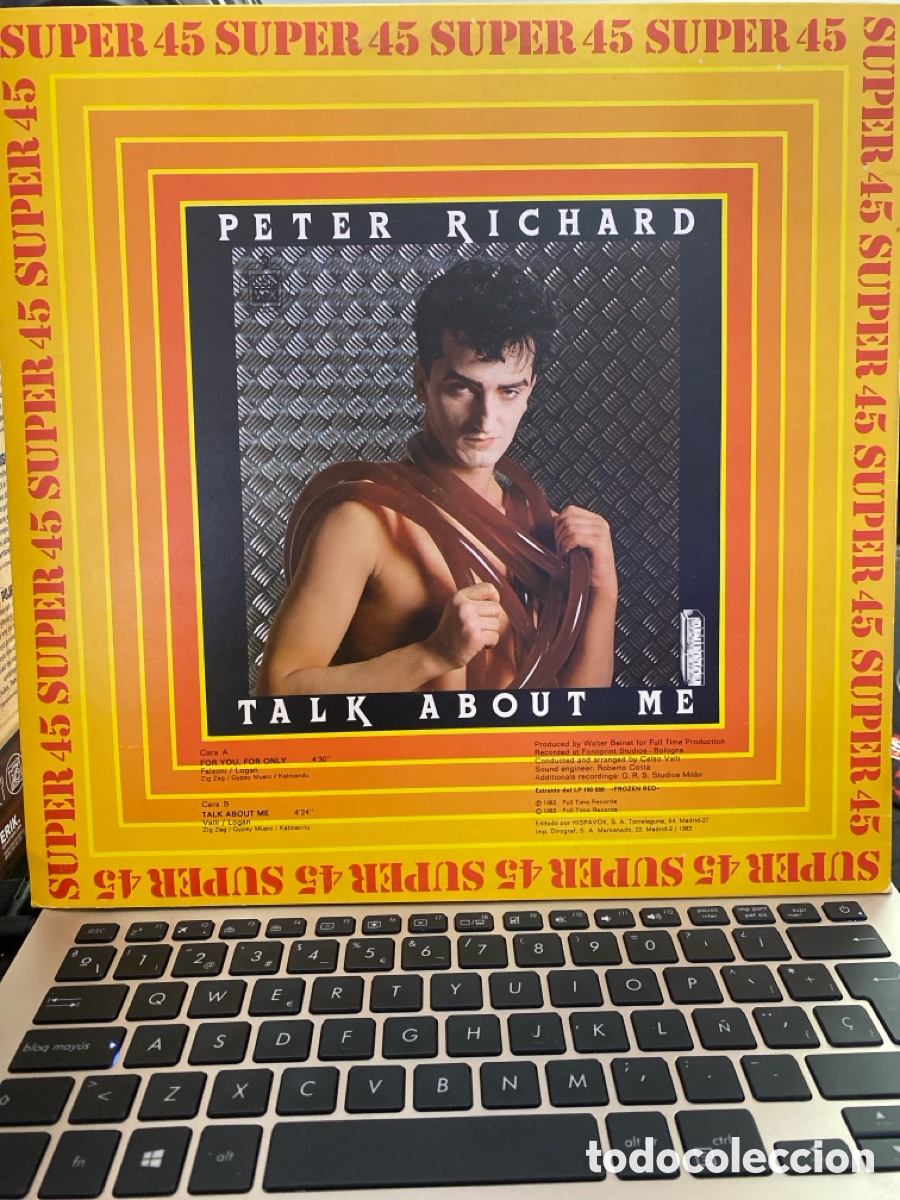 Discos de vinilo: PETER RICHARD - TALK ABOUT MAXI SINGLE - Foto 1