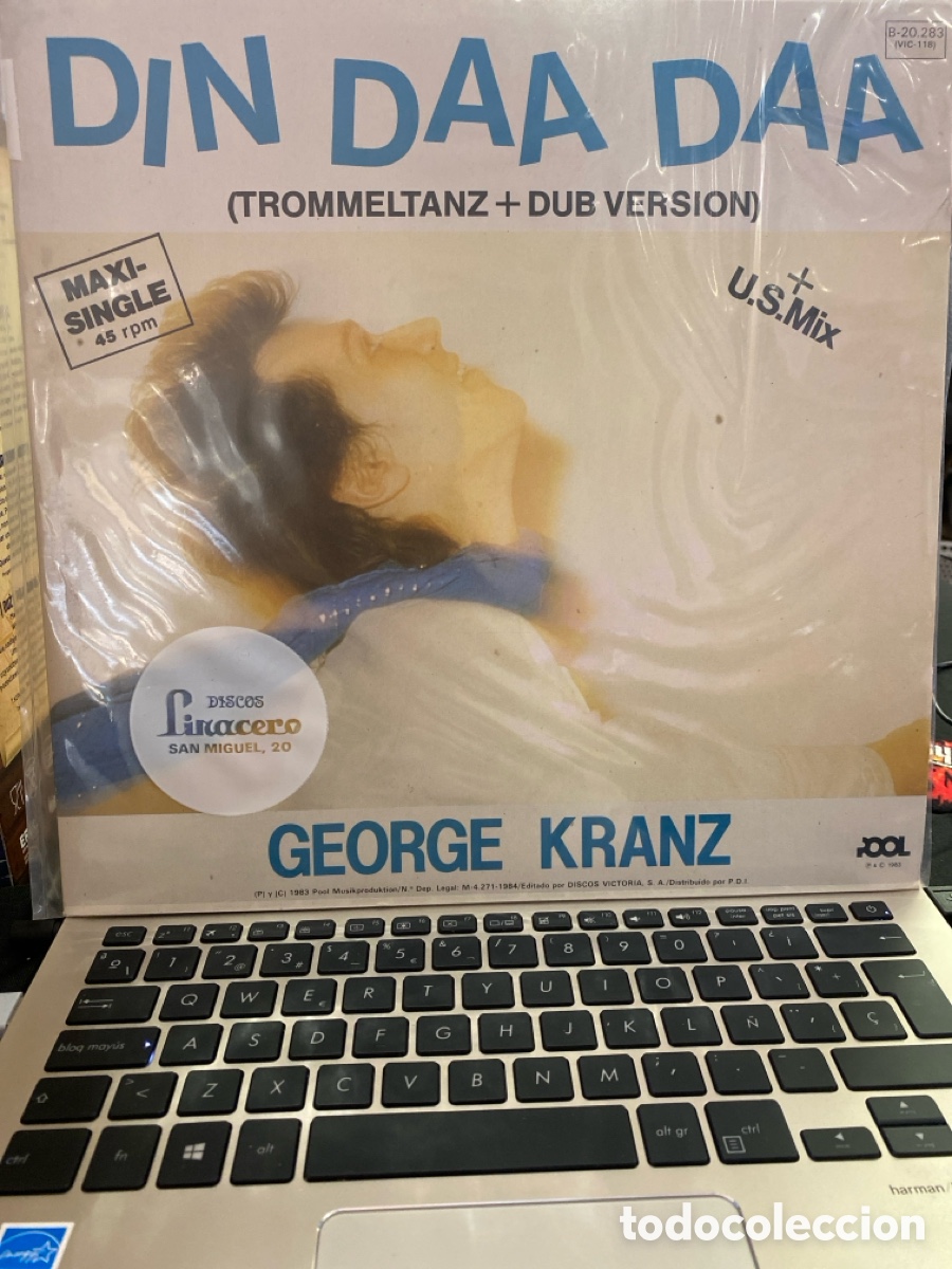 Discos de vinilo: GEORGE KRANZ - DIN DAA DAA TROMMELTANZ DUB VERSION MAXI SINGLE - Foto 1