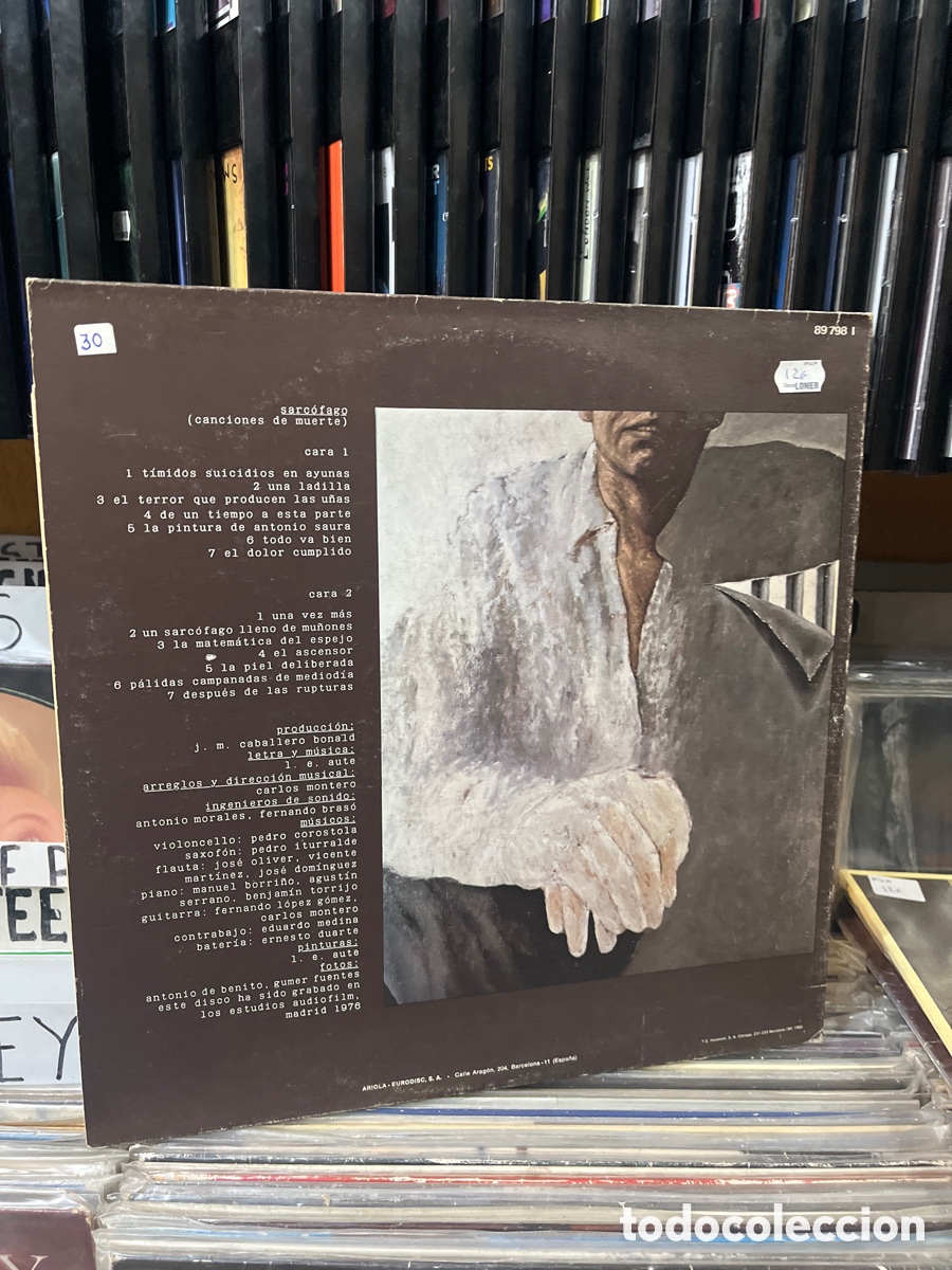 Discos de vinilo: sarc&oacute;fago luis eduardo aute - Foto 2