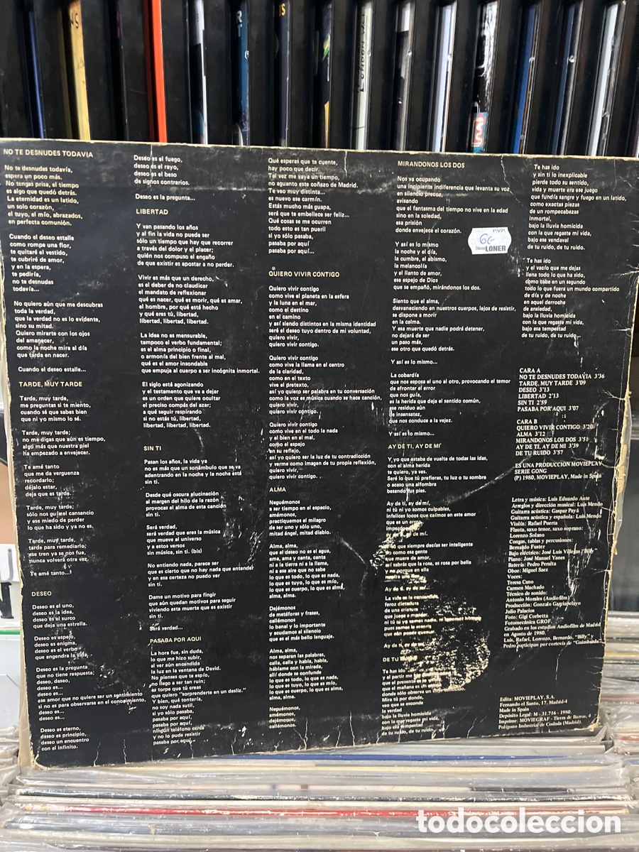 Discos de vinilo: alma luis eduardo aute - Foto 2