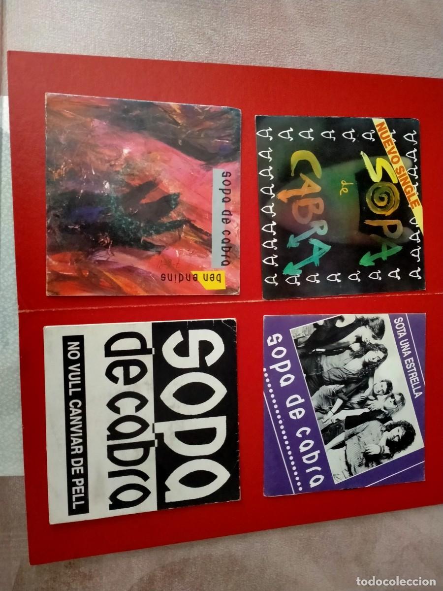 Discos de vinilo: vinilos single -sopa de cabra 4 titulos - Foto 1