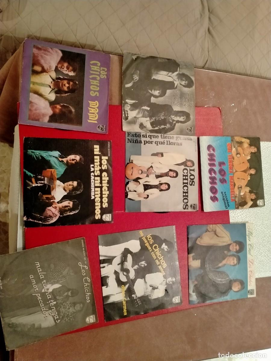 Discos de vinilo: vinilos single los chunguitos los chichos total 12 - Foto 2