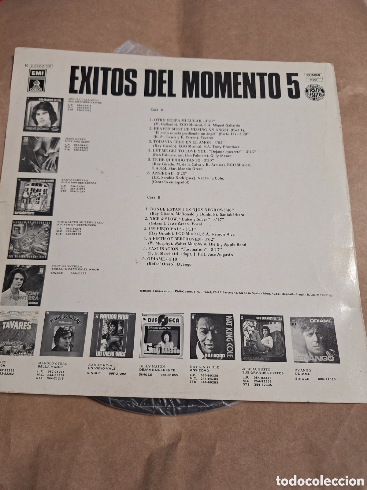 Discos de vinilo: VIN7172 exitos del momento 5 VINILO SEGUNDAMANO - Foto 2