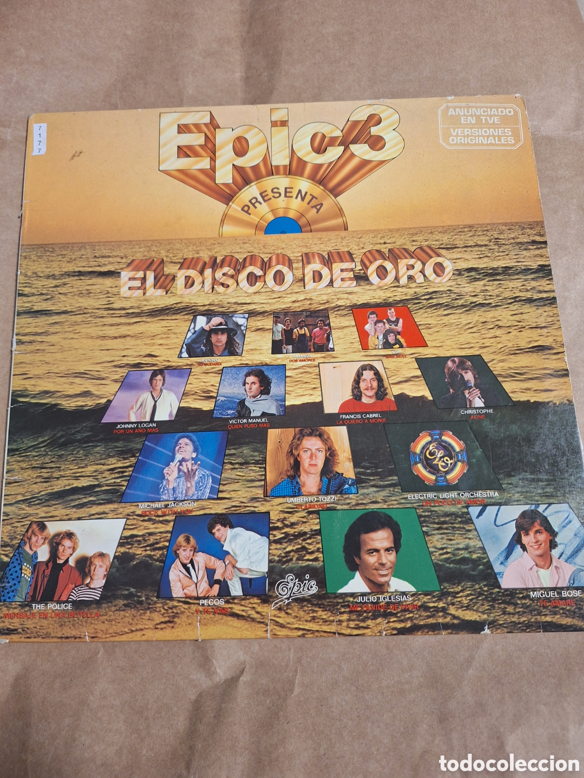 Discos de vinilo: VIN7177 epic 3 presenta el disco de oro VINILO SEGUNDAMANO - Foto 1
