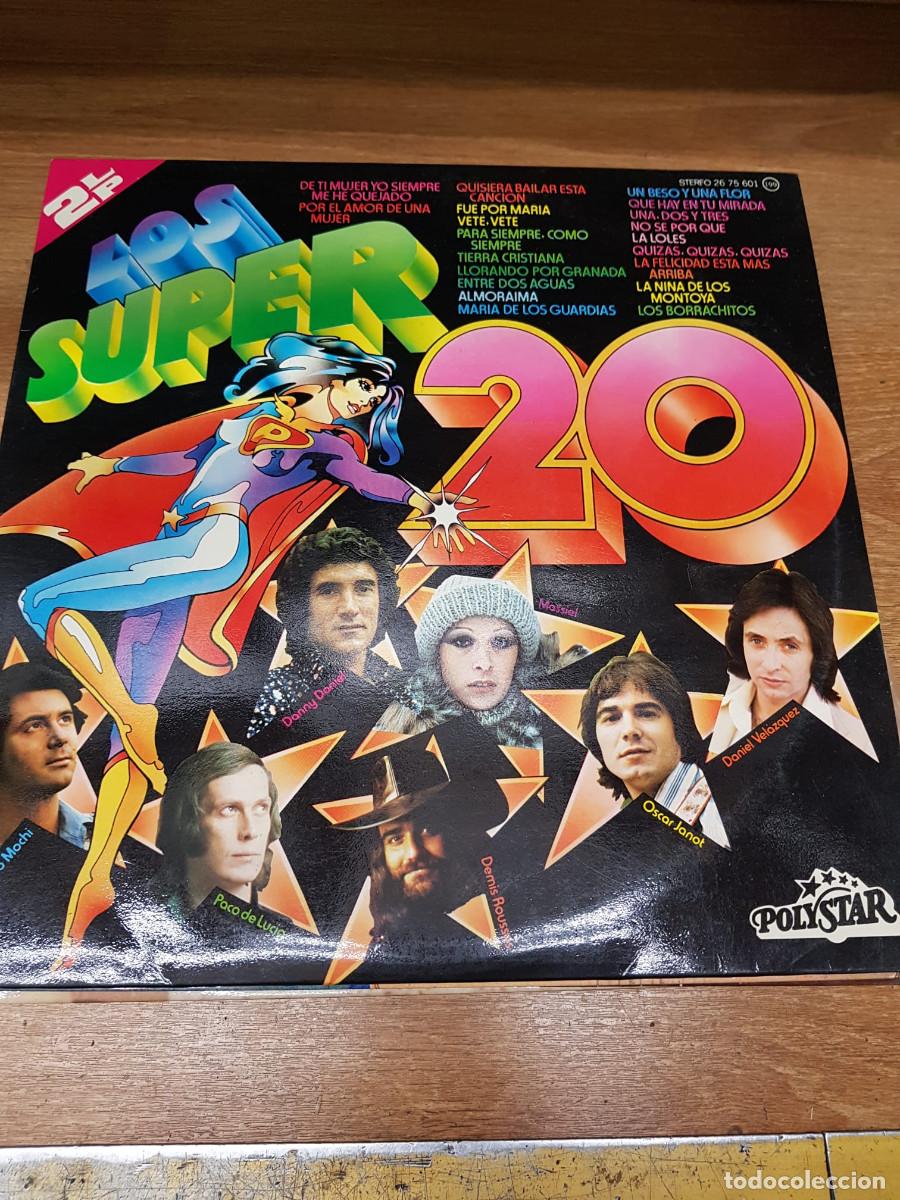 Discos de vinilo: LOS SUPER 20-2 LP-DANNY DANIEL-DEMIS ROUSSOS - Foto 1
