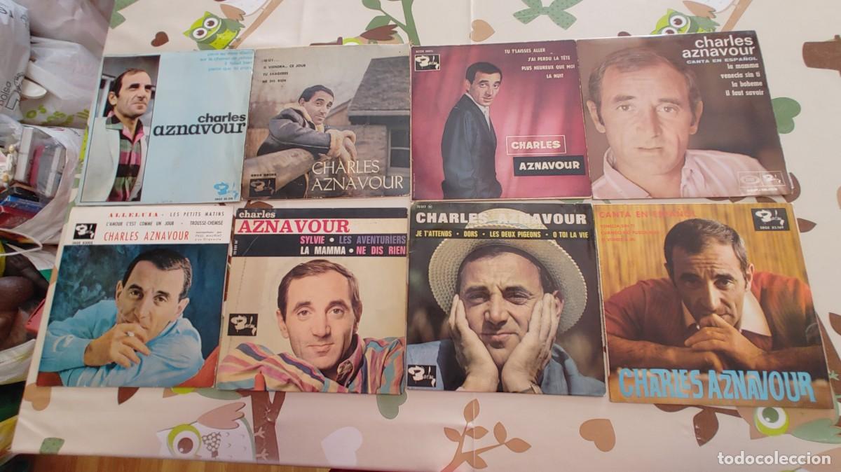 Discos de vinilo: CHARLES AZNAVOUR-LOTE DE 8 EPS - Foto 1