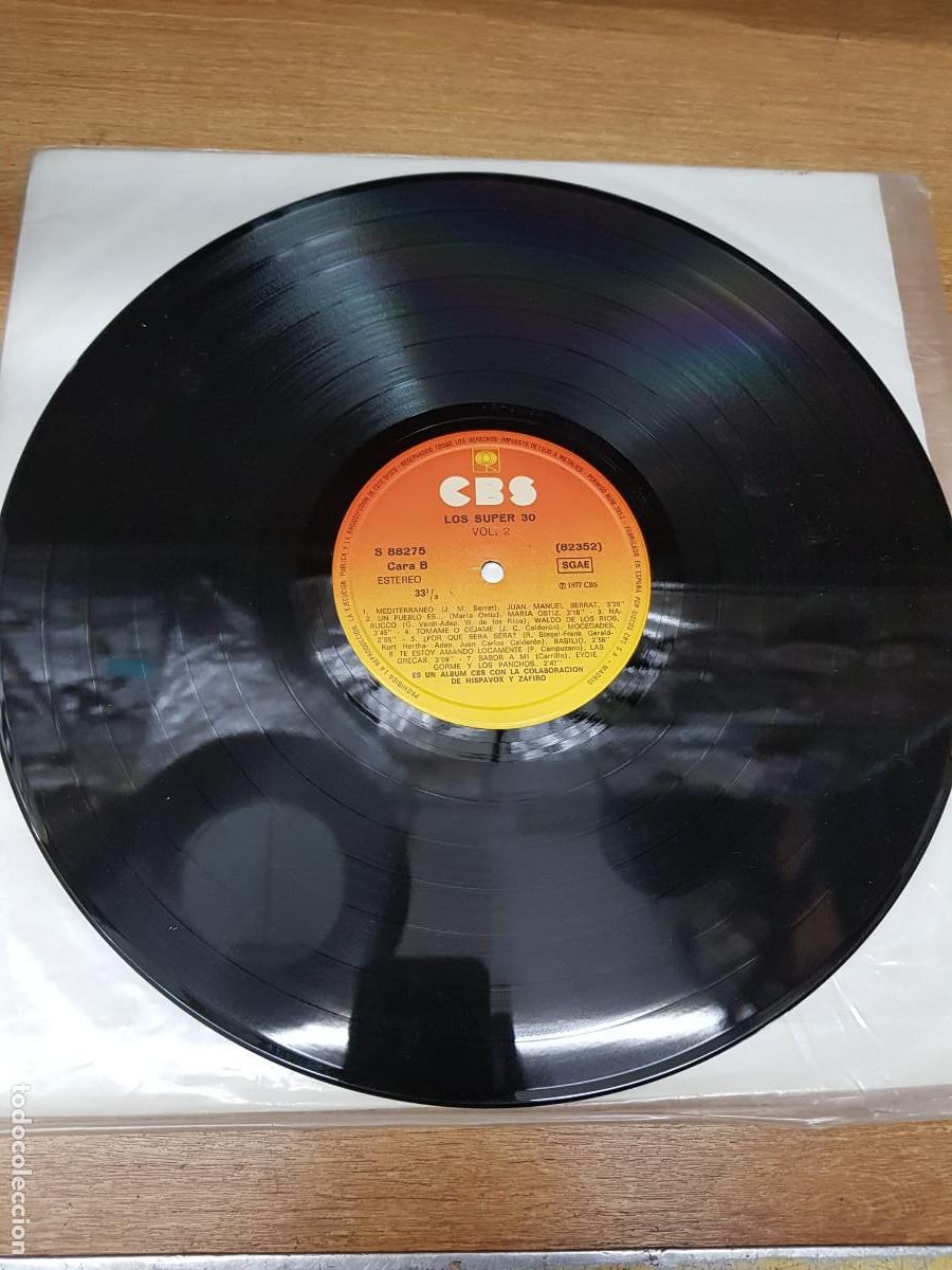 Discos de vinilo: LOS SUPER 30-VOLUMEN 2 - Foto 1