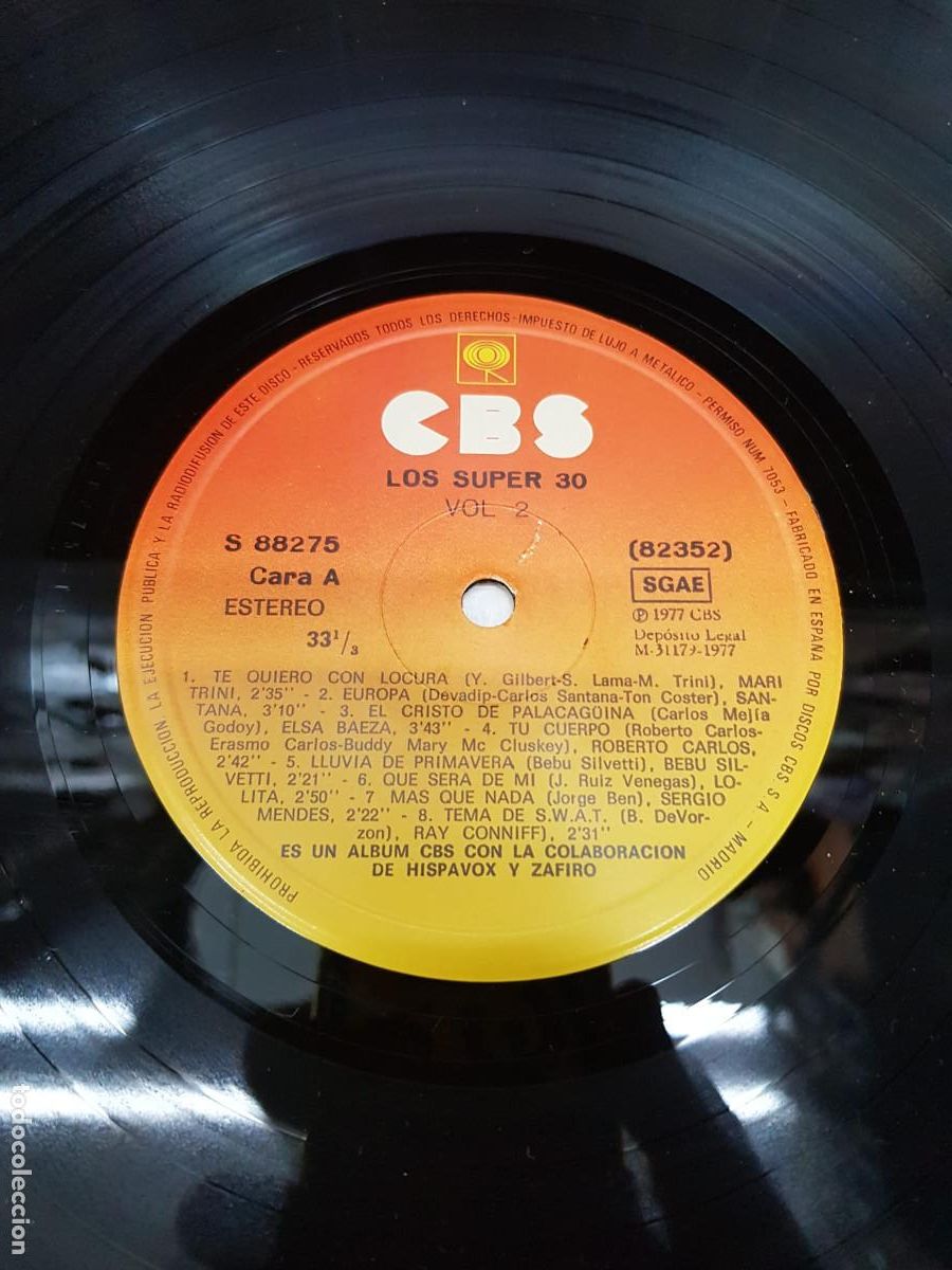 Discos de vinilo: LOS SUPER 30-VOLUMEN 2 - Foto 3