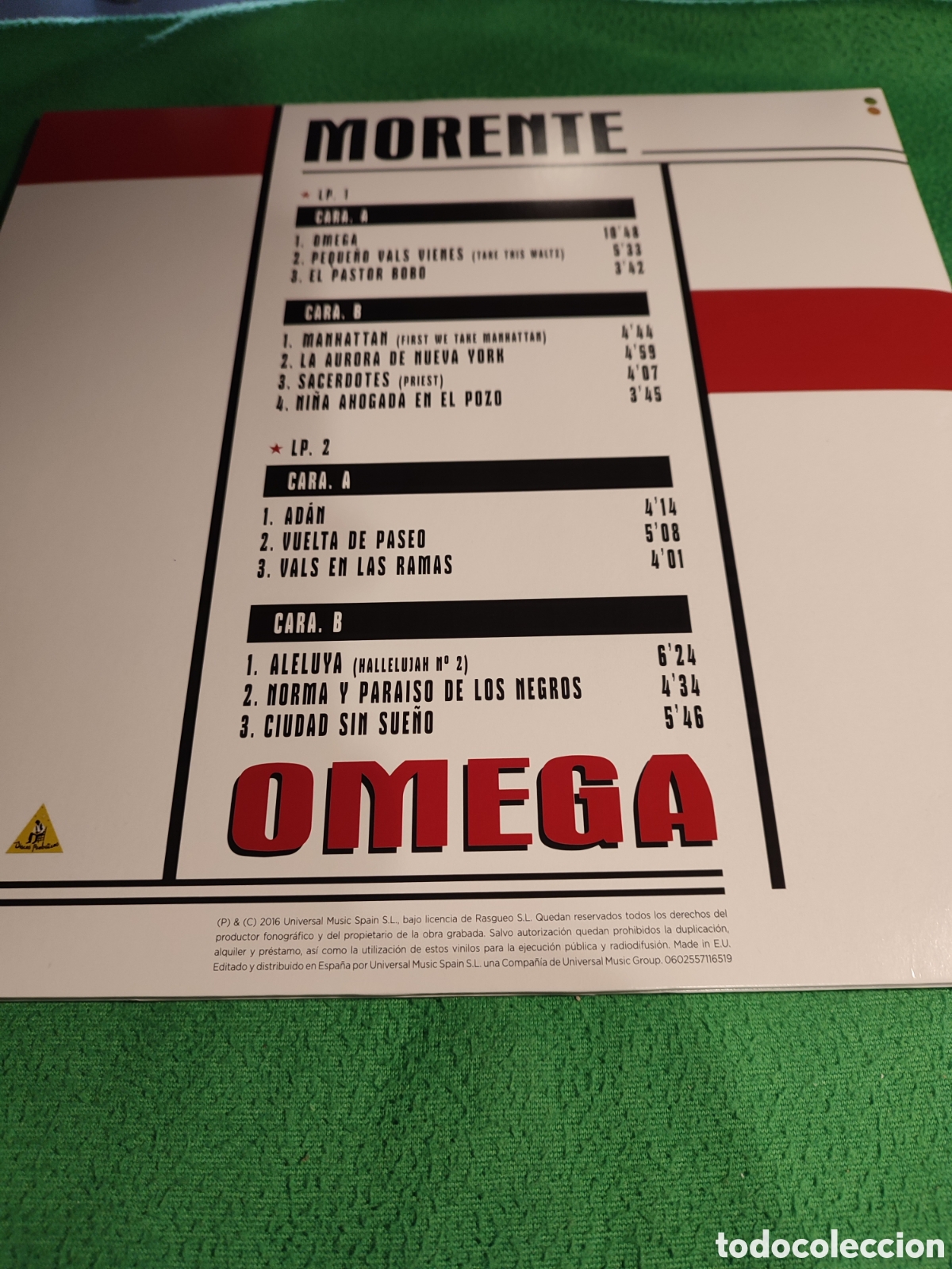 Discos de vinilo: Morente & Lagartija Nick - Omega 2 lps - Foto 4