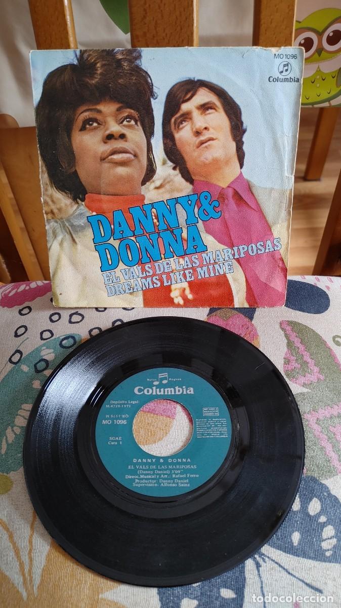 Discos de vinilo: DANNY & DONNA-SINGLE EL VALS DE LAS MARIPOSAS - Foto 1
