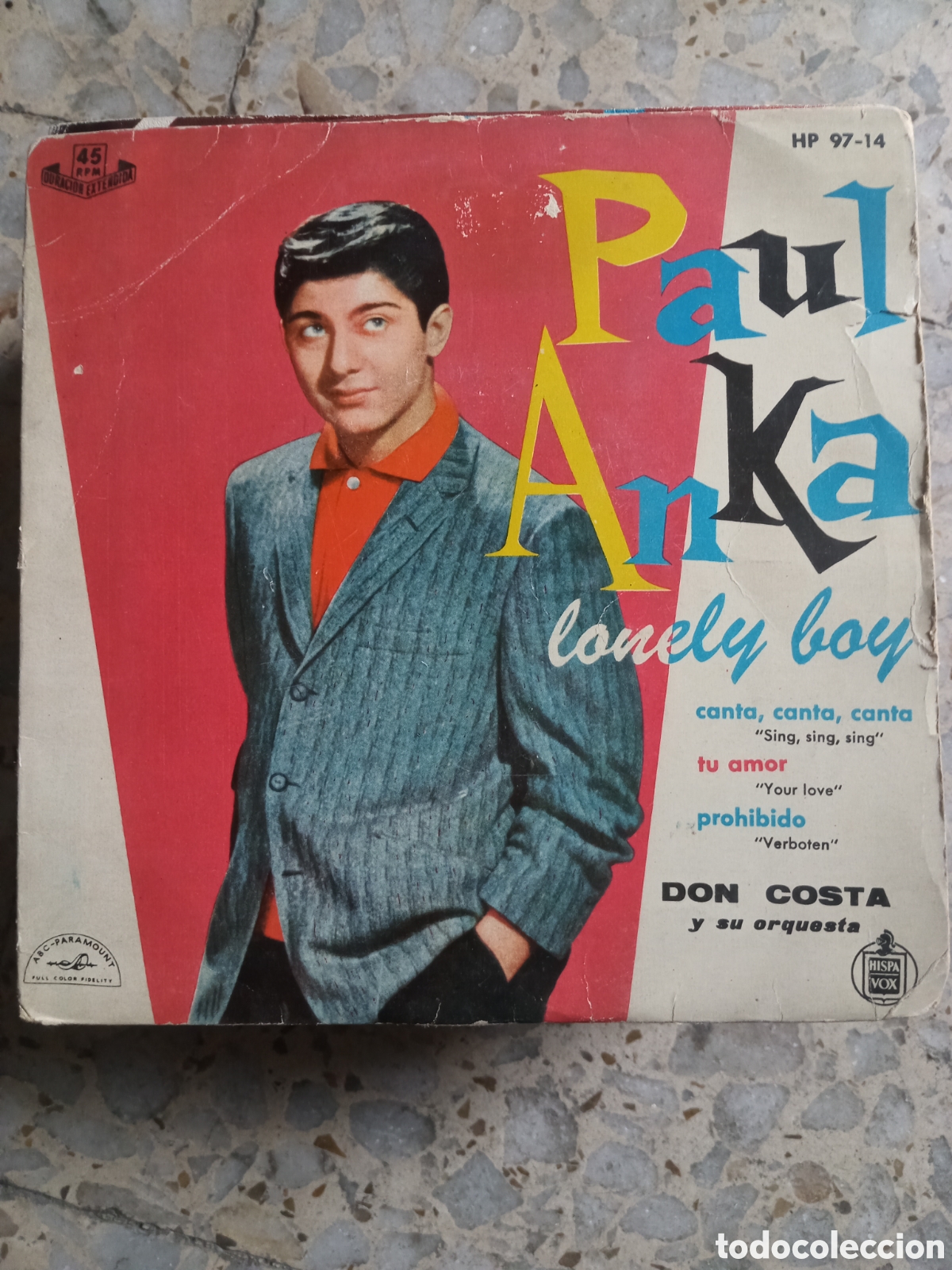 Discos de vinilo: EP PAUL ANKA LONELY BOY 1959 - Foto 1