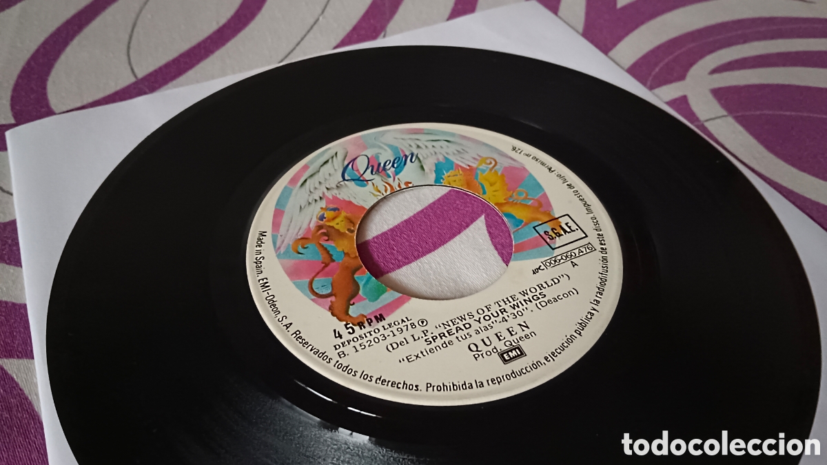 Discos de vinilo: Queen &ndash; Spread Your Wings 7&rdquo; ES - Foto 3