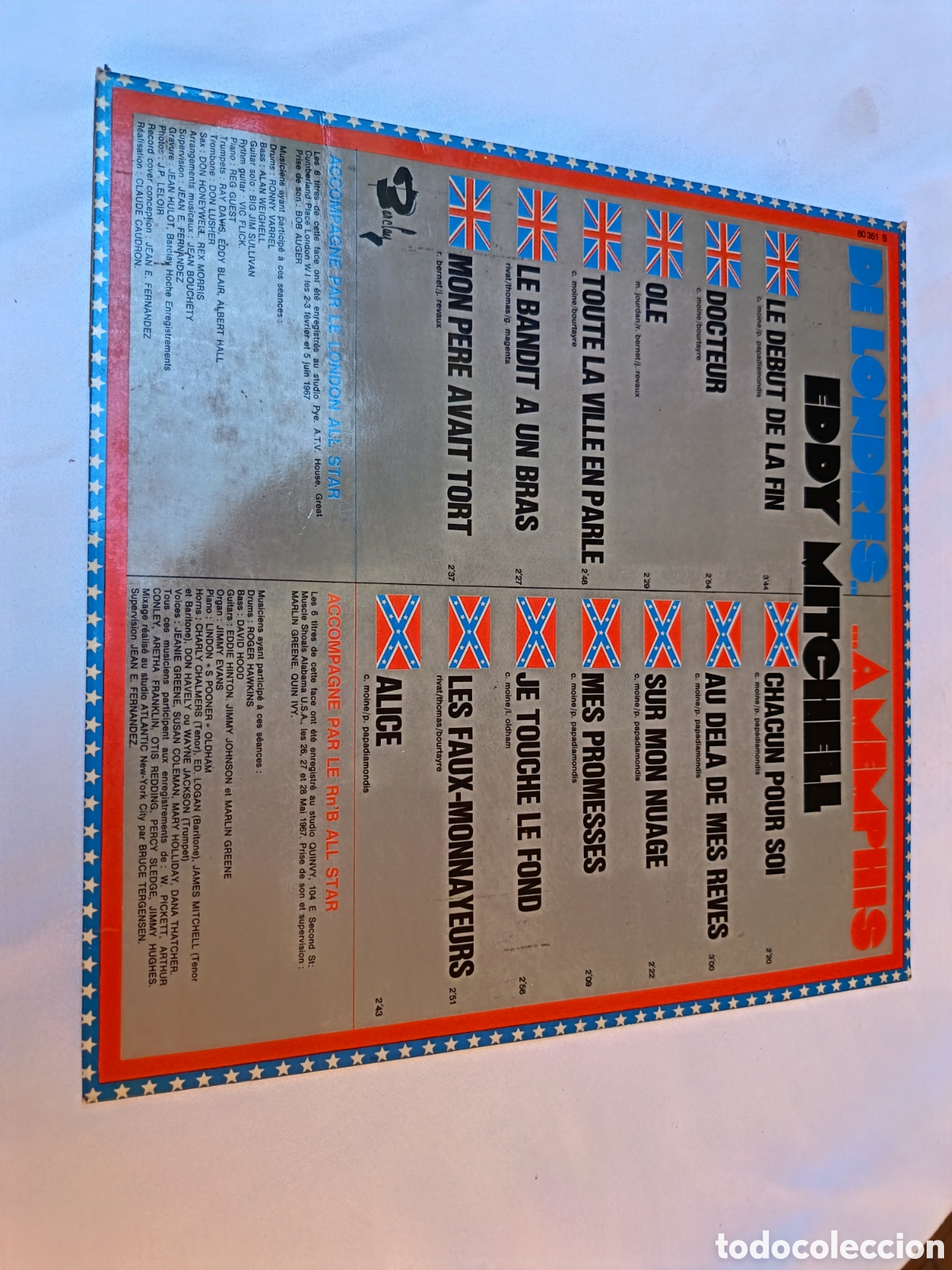 Discos de vinilo: Eddy Mitchell de Londres a Memphis - Foto 3
