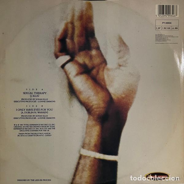 Discos de vinilo: Billy Paul &ndash; Sexual Therapy - Maxi Single 12&rdquo; - Foto 2