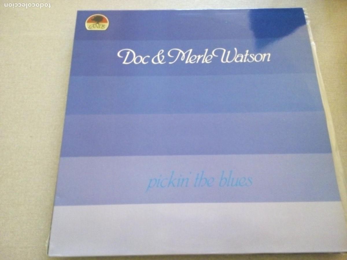 Discos de vinilo: Doc & Merle Watson &lrm;&ndash; Pickin The Blues LP SPAIN - Foto 1
